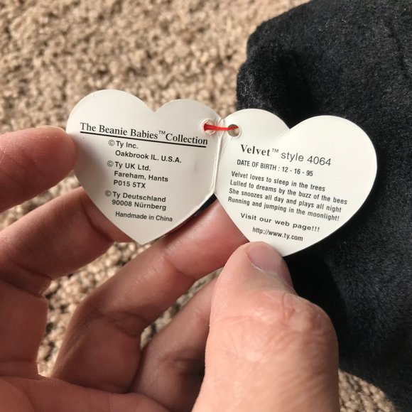 Ty Beanie Baby Velvet 4064 with PVC - Picture 2 of 6